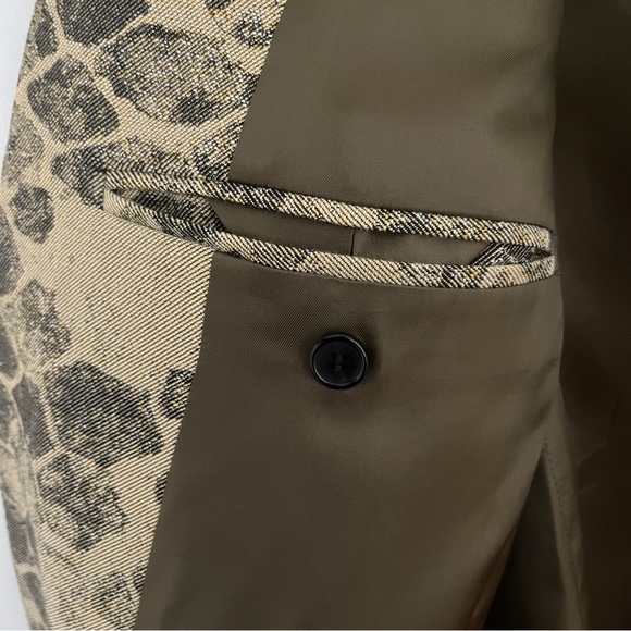 Acne Studios Jokum Croc-Jacquard Twill Blazer - Picture 5 of 6